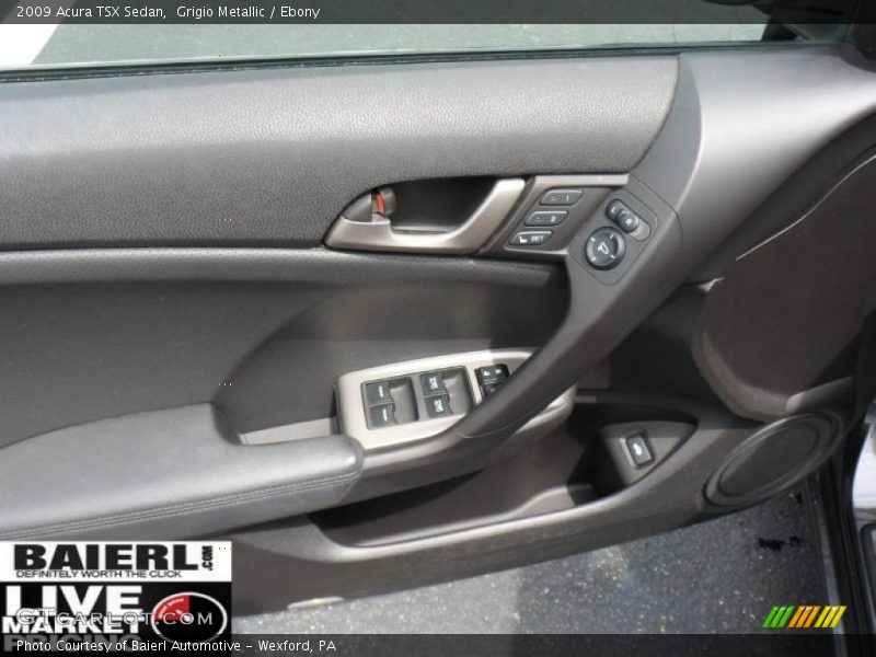 Grigio Metallic / Ebony 2009 Acura TSX Sedan