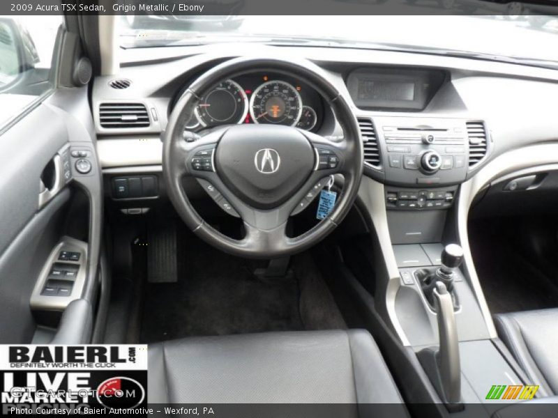 Grigio Metallic / Ebony 2009 Acura TSX Sedan