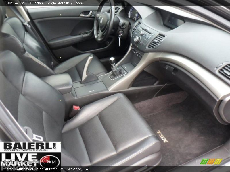Grigio Metallic / Ebony 2009 Acura TSX Sedan