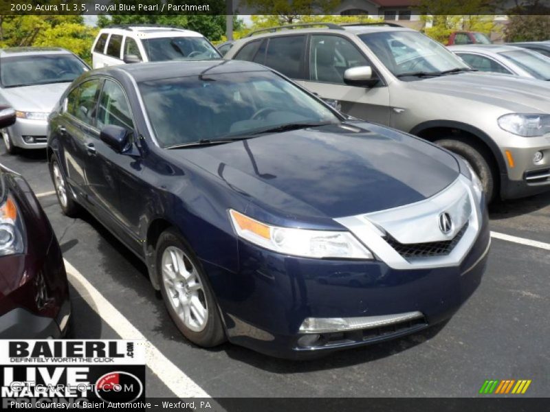 Royal Blue Pearl / Parchment 2009 Acura TL 3.5