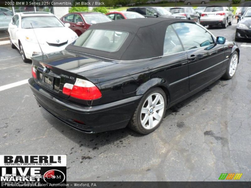 Jet Black / Black 2002 BMW 3 Series 325i Convertible