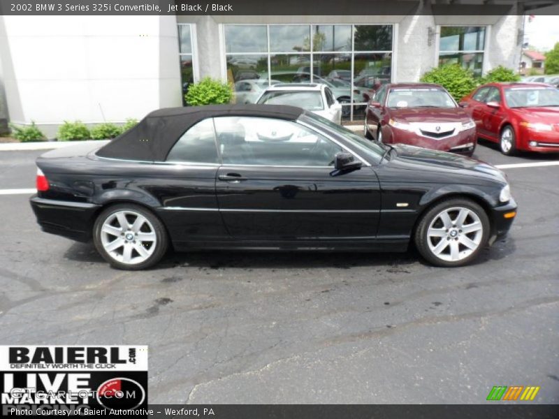 Jet Black / Black 2002 BMW 3 Series 325i Convertible
