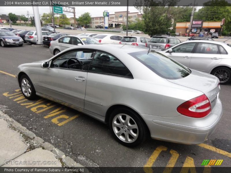 Brilliant Silver Metallic / Stone 2004 Mercedes-Benz CLK 320 Coupe