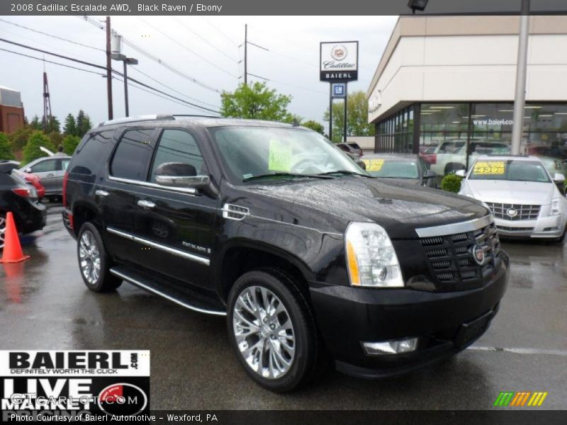Black Raven / Ebony 2008 Cadillac Escalade AWD