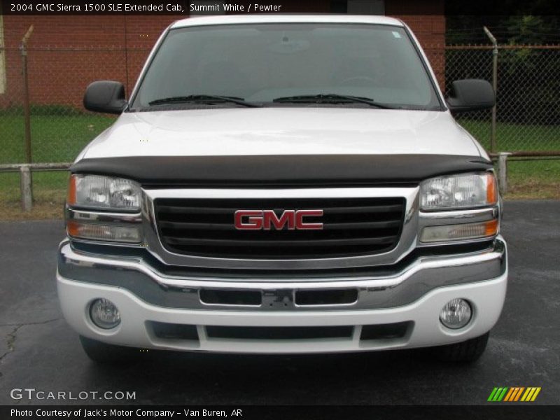 Summit White / Pewter 2004 GMC Sierra 1500 SLE Extended Cab