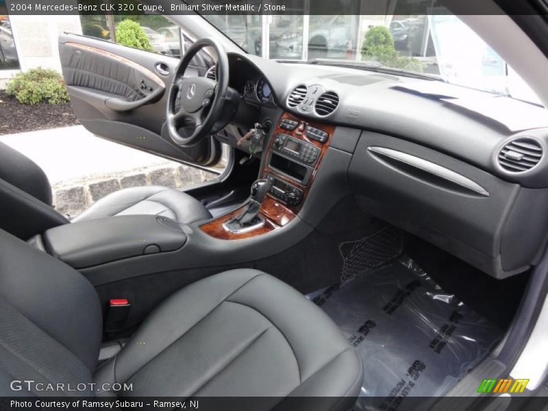 Brilliant Silver Metallic / Stone 2004 Mercedes-Benz CLK 320 Coupe