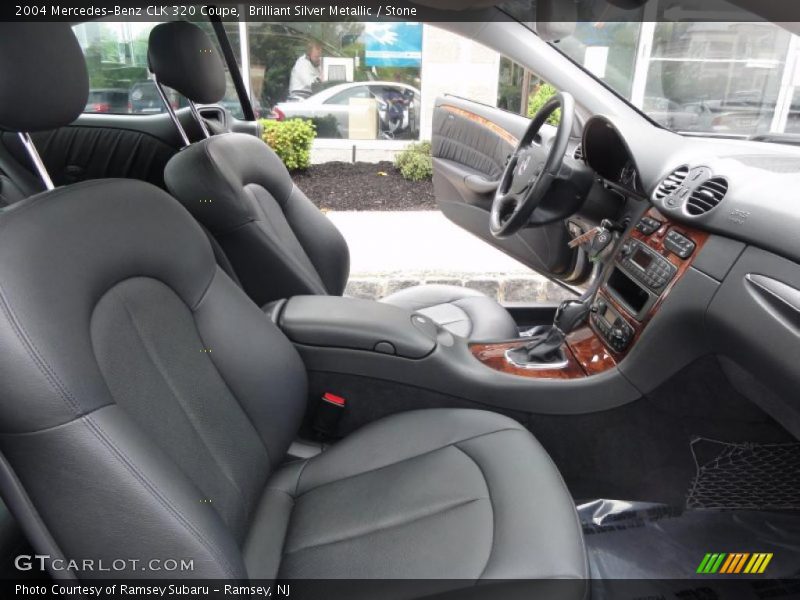 Brilliant Silver Metallic / Stone 2004 Mercedes-Benz CLK 320 Coupe