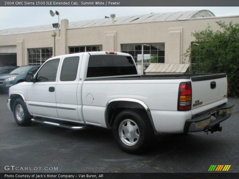 Summit White / Pewter 2004 GMC Sierra 1500 SLE Extended Cab