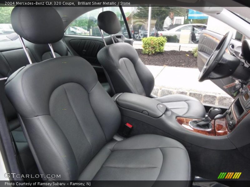 Brilliant Silver Metallic / Stone 2004 Mercedes-Benz CLK 320 Coupe