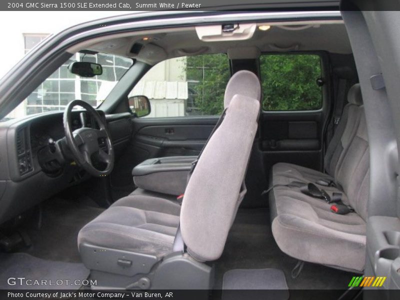  2004 Sierra 1500 SLE Extended Cab Pewter Interior