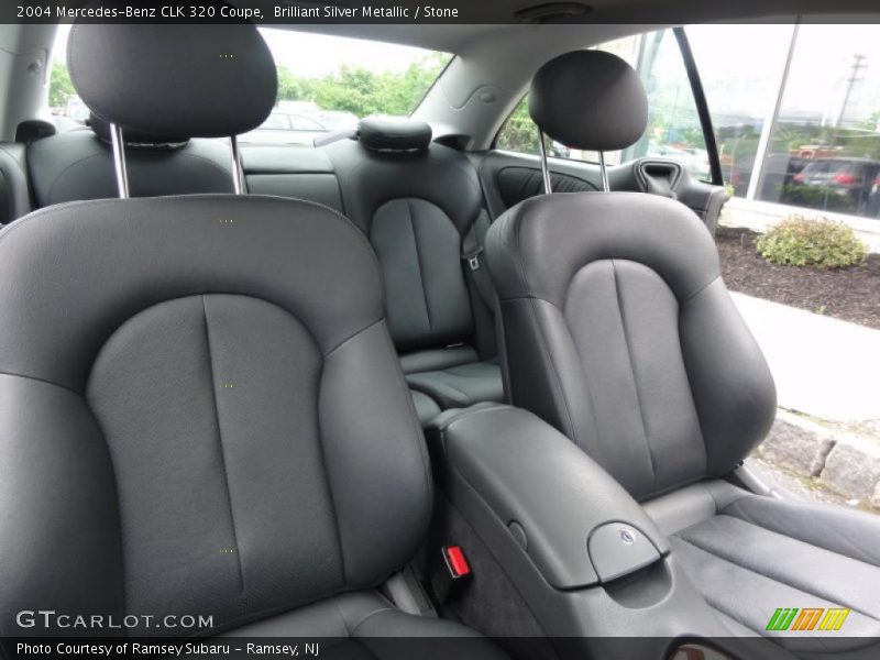 Brilliant Silver Metallic / Stone 2004 Mercedes-Benz CLK 320 Coupe