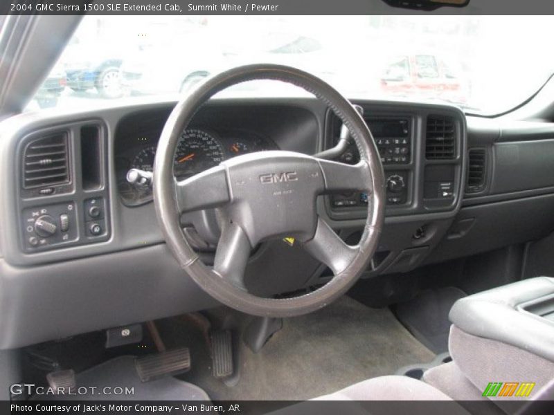  2004 Sierra 1500 SLE Extended Cab Pewter Interior