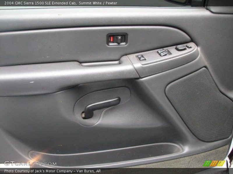 Summit White / Pewter 2004 GMC Sierra 1500 SLE Extended Cab
