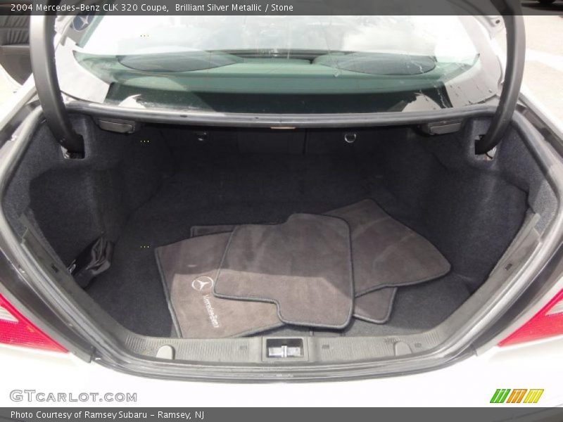 Brilliant Silver Metallic / Stone 2004 Mercedes-Benz CLK 320 Coupe