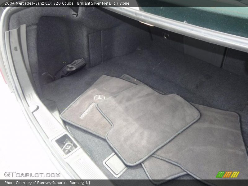 Brilliant Silver Metallic / Stone 2004 Mercedes-Benz CLK 320 Coupe
