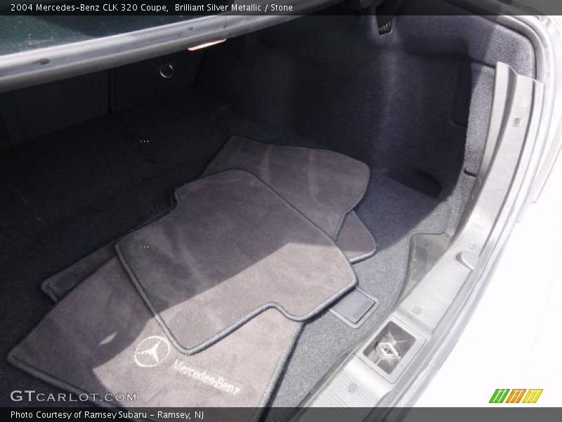 Brilliant Silver Metallic / Stone 2004 Mercedes-Benz CLK 320 Coupe
