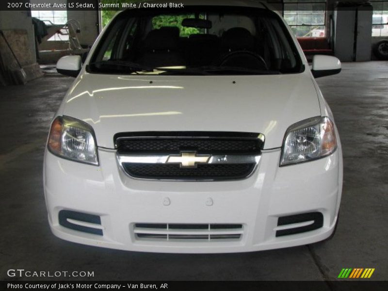 Summit White / Charcoal Black 2007 Chevrolet Aveo LS Sedan
