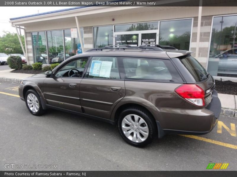 Deep Bronze Metallic / Warm Ivory 2008 Subaru Outback 3.0R L.L.Bean Edition Wagon