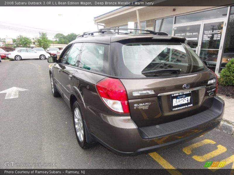 Deep Bronze Metallic / Warm Ivory 2008 Subaru Outback 3.0R L.L.Bean Edition Wagon