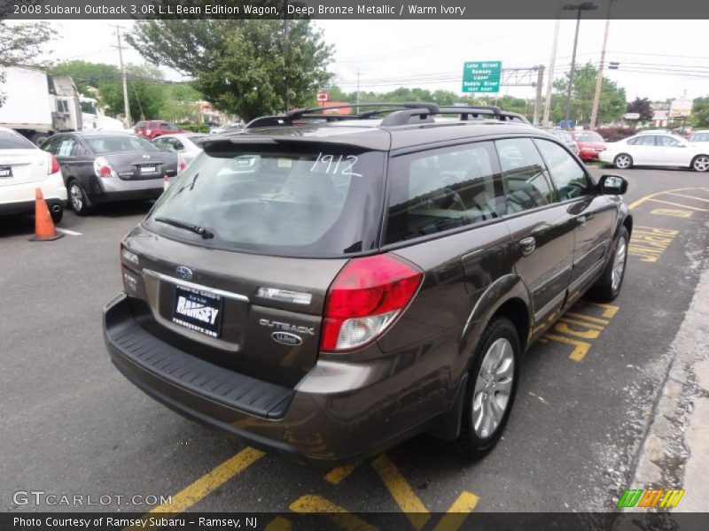 Deep Bronze Metallic / Warm Ivory 2008 Subaru Outback 3.0R L.L.Bean Edition Wagon