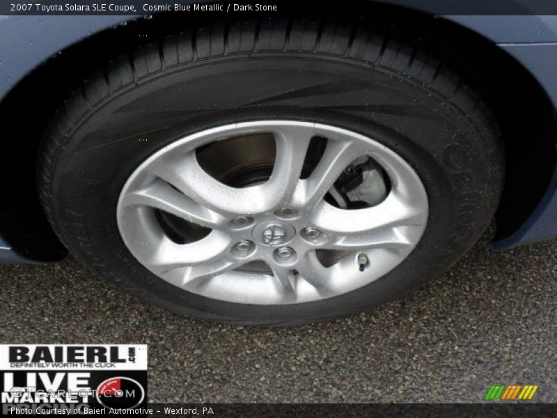 Cosmic Blue Metallic / Dark Stone 2007 Toyota Solara SLE Coupe