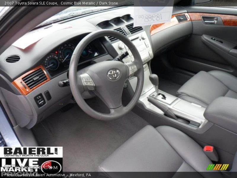 Cosmic Blue Metallic / Dark Stone 2007 Toyota Solara SLE Coupe