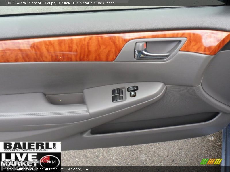 Cosmic Blue Metallic / Dark Stone 2007 Toyota Solara SLE Coupe