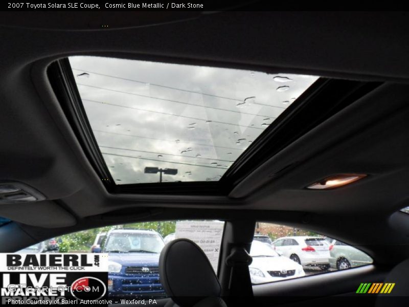 Cosmic Blue Metallic / Dark Stone 2007 Toyota Solara SLE Coupe