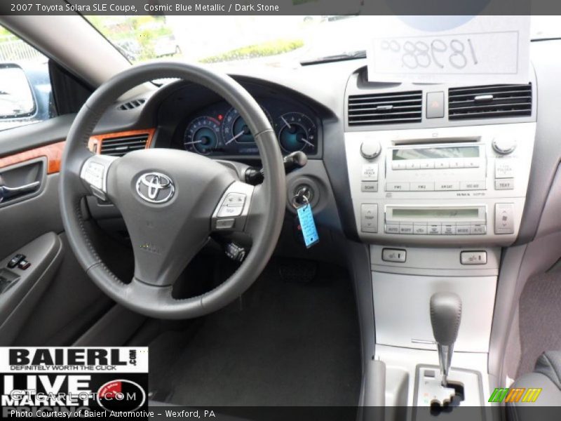 Cosmic Blue Metallic / Dark Stone 2007 Toyota Solara SLE Coupe