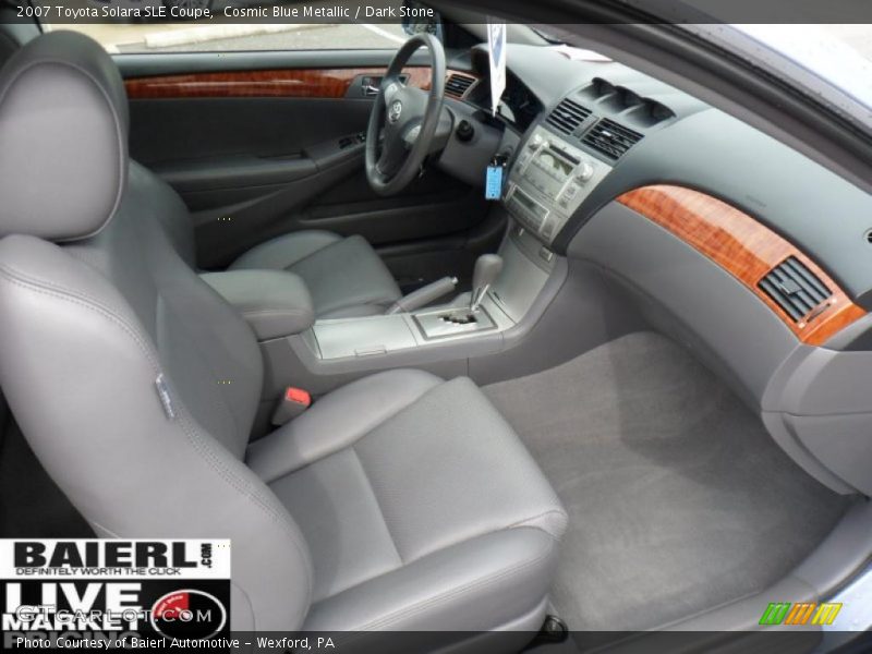 Cosmic Blue Metallic / Dark Stone 2007 Toyota Solara SLE Coupe