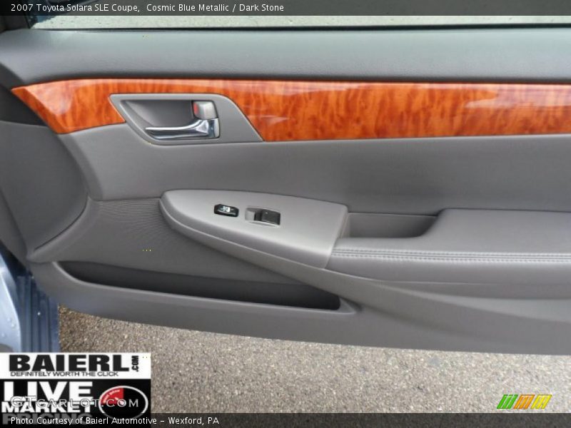 Cosmic Blue Metallic / Dark Stone 2007 Toyota Solara SLE Coupe