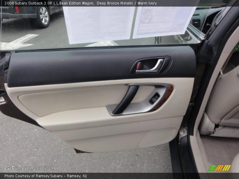 Door Panel of 2008 Outback 3.0R L.L.Bean Edition Wagon