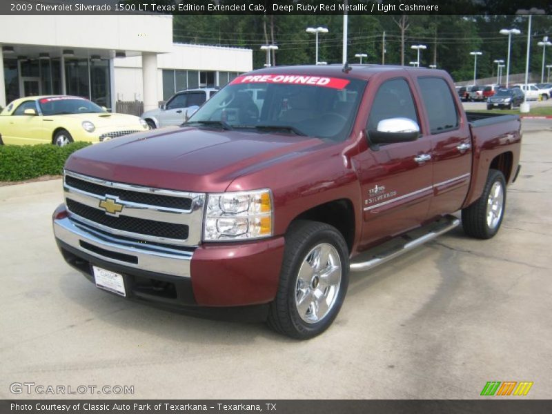 Front 3/4 View of 2009 Silverado 1500 LT Texas Edition Extended Cab