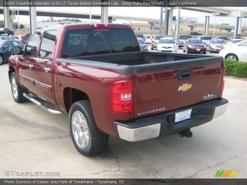 Deep Ruby Red Metallic / Light Cashmere 2009 Chevrolet Silverado 1500 LT Texas Edition Extended Cab