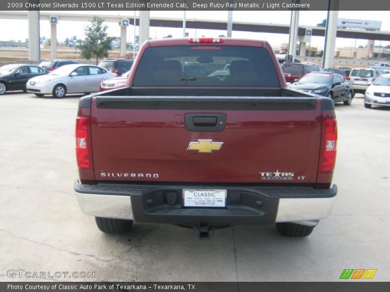 Deep Ruby Red Metallic / Light Cashmere 2009 Chevrolet Silverado 1500 LT Texas Edition Extended Cab