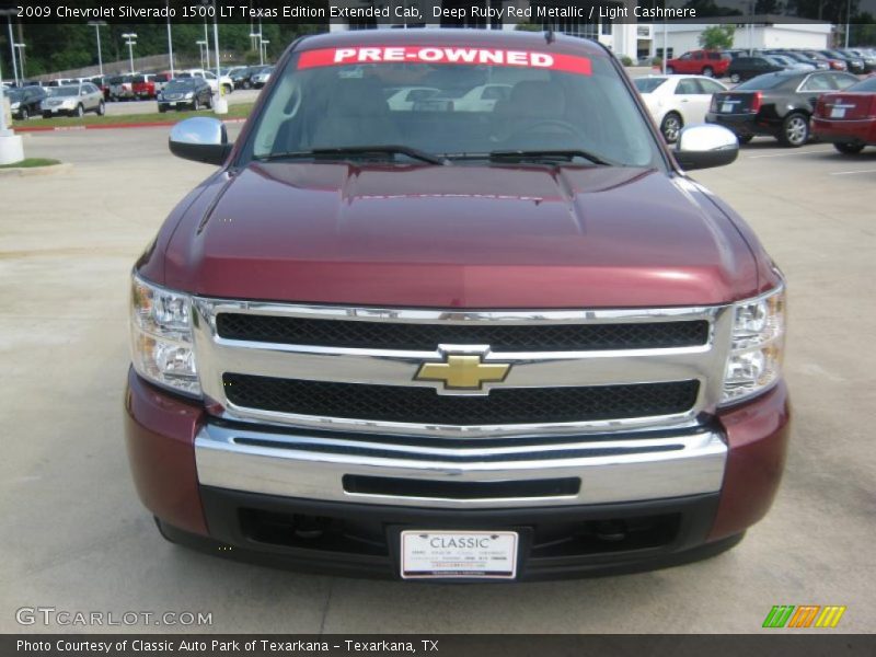 Deep Ruby Red Metallic / Light Cashmere 2009 Chevrolet Silverado 1500 LT Texas Edition Extended Cab