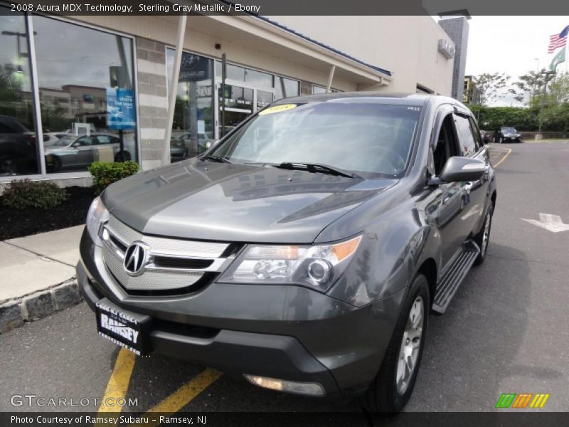 Sterling Gray Metallic / Ebony 2008 Acura MDX Technology