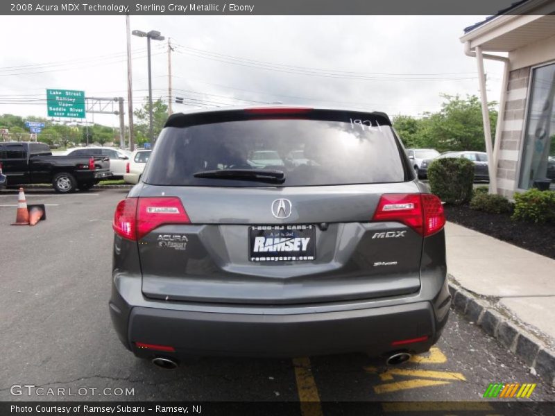 Sterling Gray Metallic / Ebony 2008 Acura MDX Technology