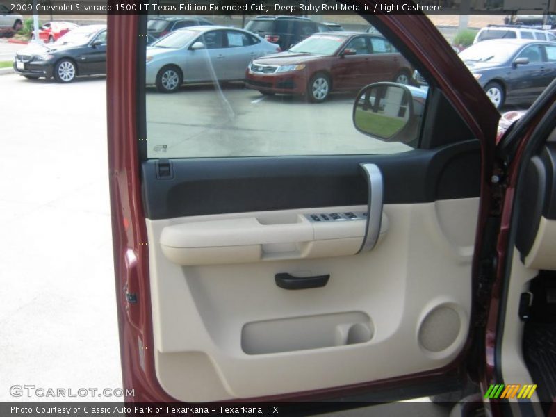 Deep Ruby Red Metallic / Light Cashmere 2009 Chevrolet Silverado 1500 LT Texas Edition Extended Cab