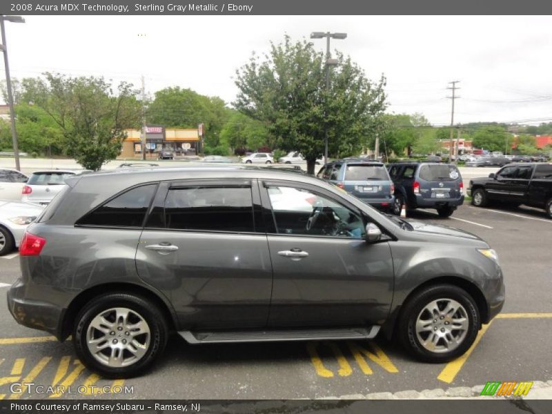 Sterling Gray Metallic / Ebony 2008 Acura MDX Technology
