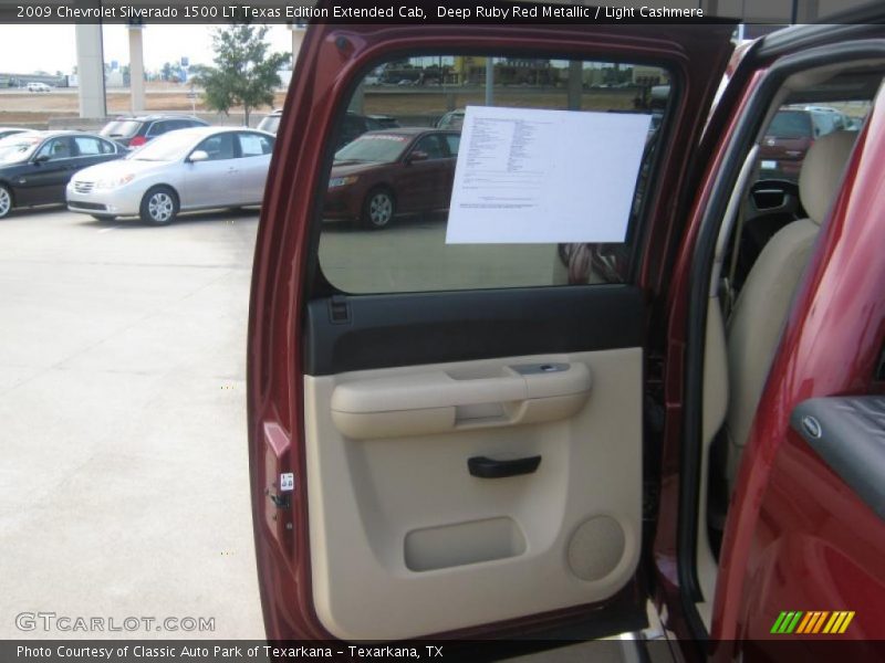 Deep Ruby Red Metallic / Light Cashmere 2009 Chevrolet Silverado 1500 LT Texas Edition Extended Cab