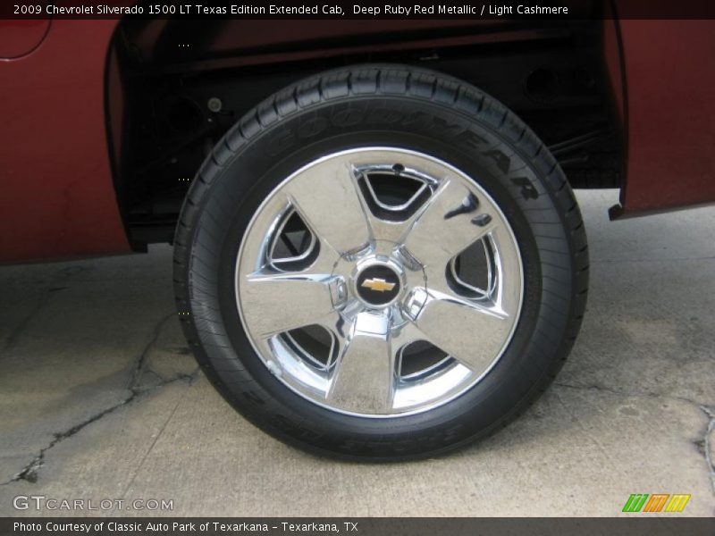 Deep Ruby Red Metallic / Light Cashmere 2009 Chevrolet Silverado 1500 LT Texas Edition Extended Cab