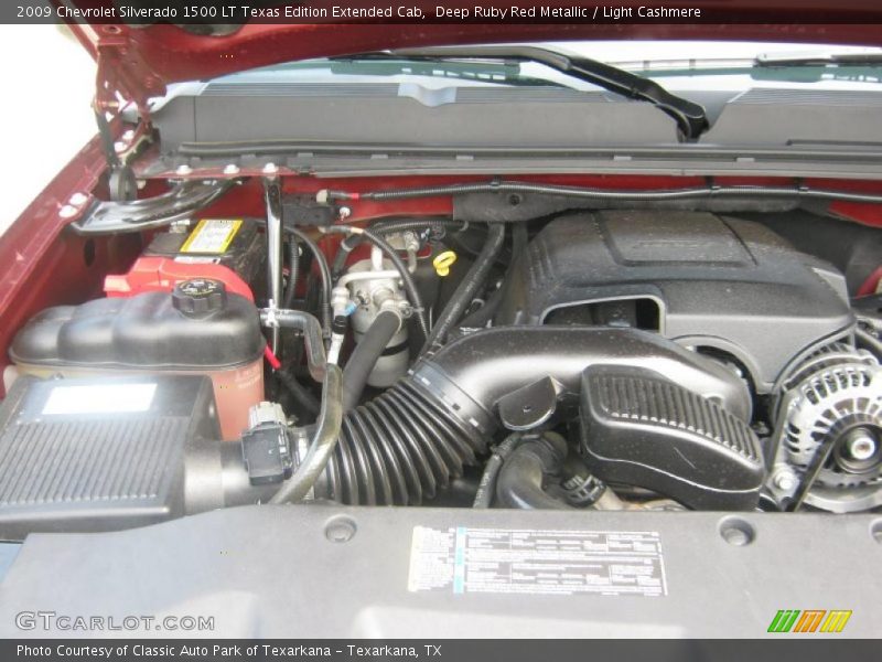 Deep Ruby Red Metallic / Light Cashmere 2009 Chevrolet Silverado 1500 LT Texas Edition Extended Cab