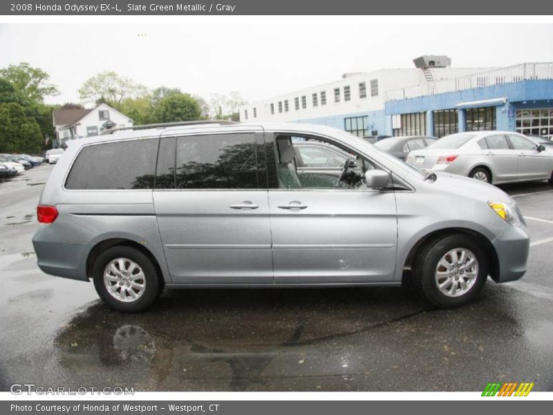 Slate Green Metallic / Gray 2008 Honda Odyssey EX-L