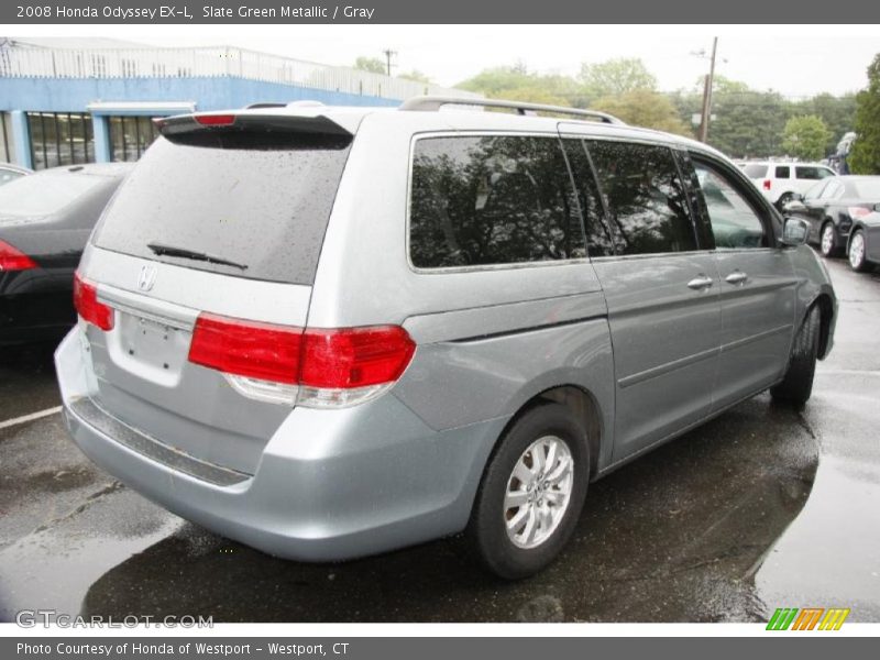 Slate Green Metallic / Gray 2008 Honda Odyssey EX-L