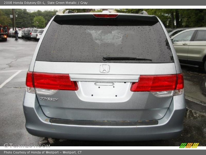 Slate Green Metallic / Gray 2008 Honda Odyssey EX-L