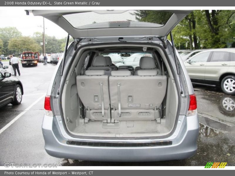 Slate Green Metallic / Gray 2008 Honda Odyssey EX-L