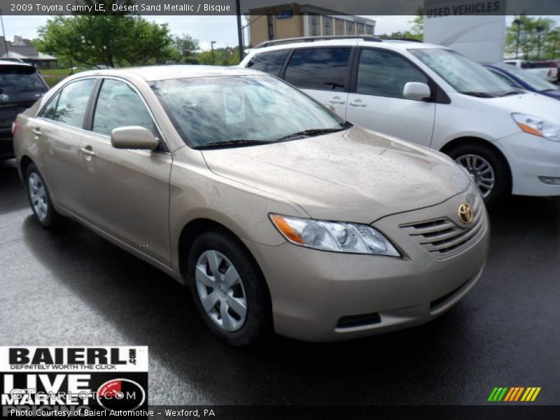 Desert Sand Metallic / Bisque 2009 Toyota Camry LE