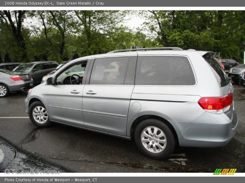Slate Green Metallic / Gray 2008 Honda Odyssey EX-L