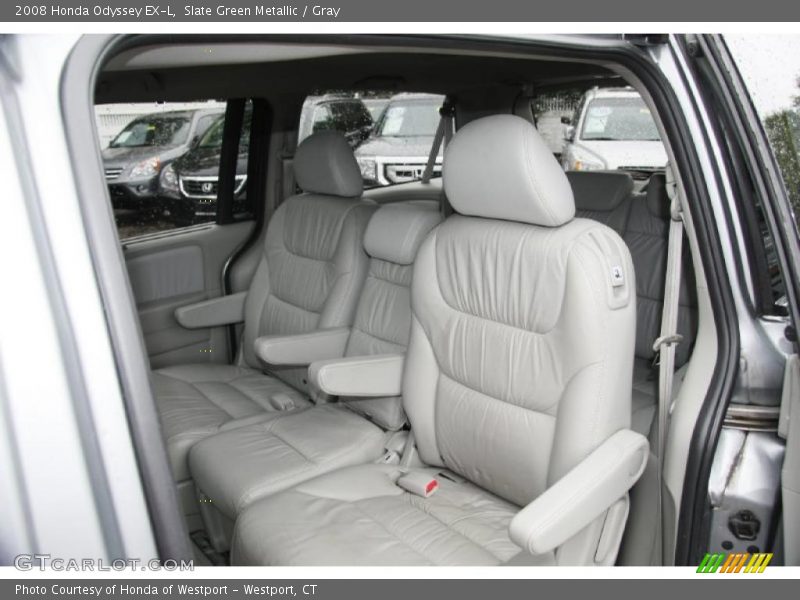 Slate Green Metallic / Gray 2008 Honda Odyssey EX-L